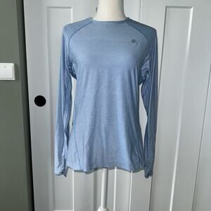Coolibar Women's Fitness L/S Tee- Small- Light Blue